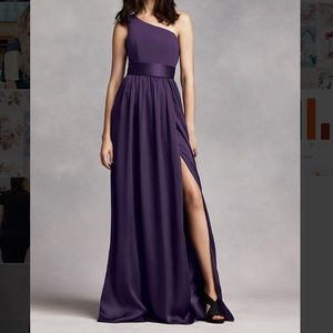 White by Vera Wang one shoulder dress